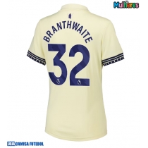 Camisa de Futebol Everton Jarrad Branthwaite #32 Equipamento Secundário Mulheres 2025-26 Manga Curta